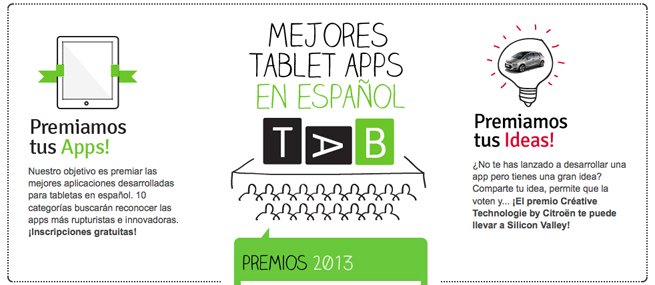 Premios TAB Innovation 2013 a las mejores aplicaciones en español